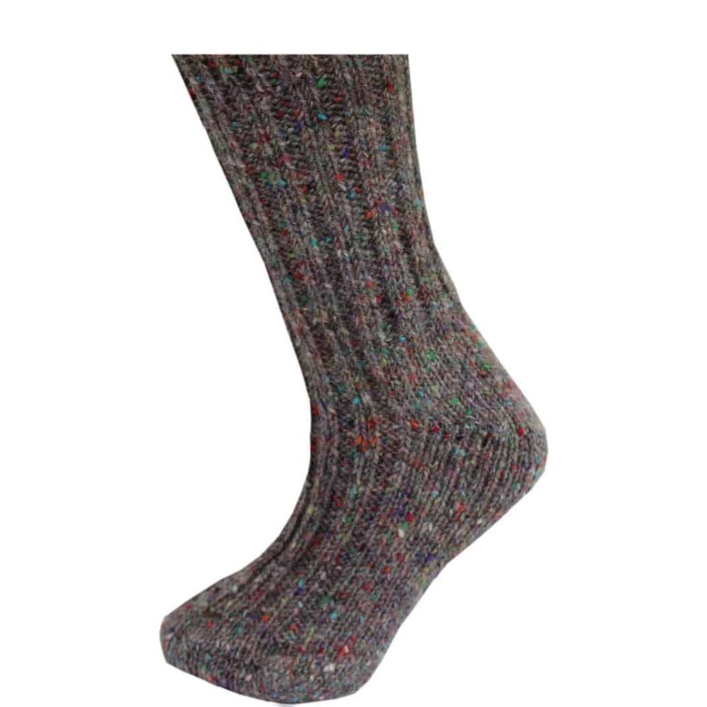 Irish Country Socks - Wool Socks for Men - Gray