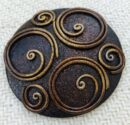 Celtic Spiral Wrap Pin - Bronze