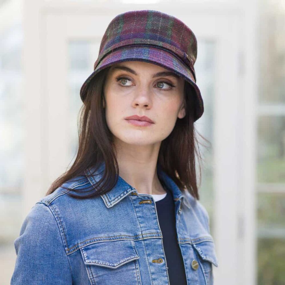 Irish Tweed Emily Hat - Vintage Plaid