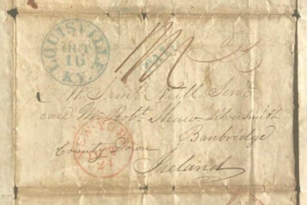 Irish Emigrant Letter home.