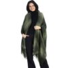 Celtic Ruana Wrap - Moss Green Check - Image 2