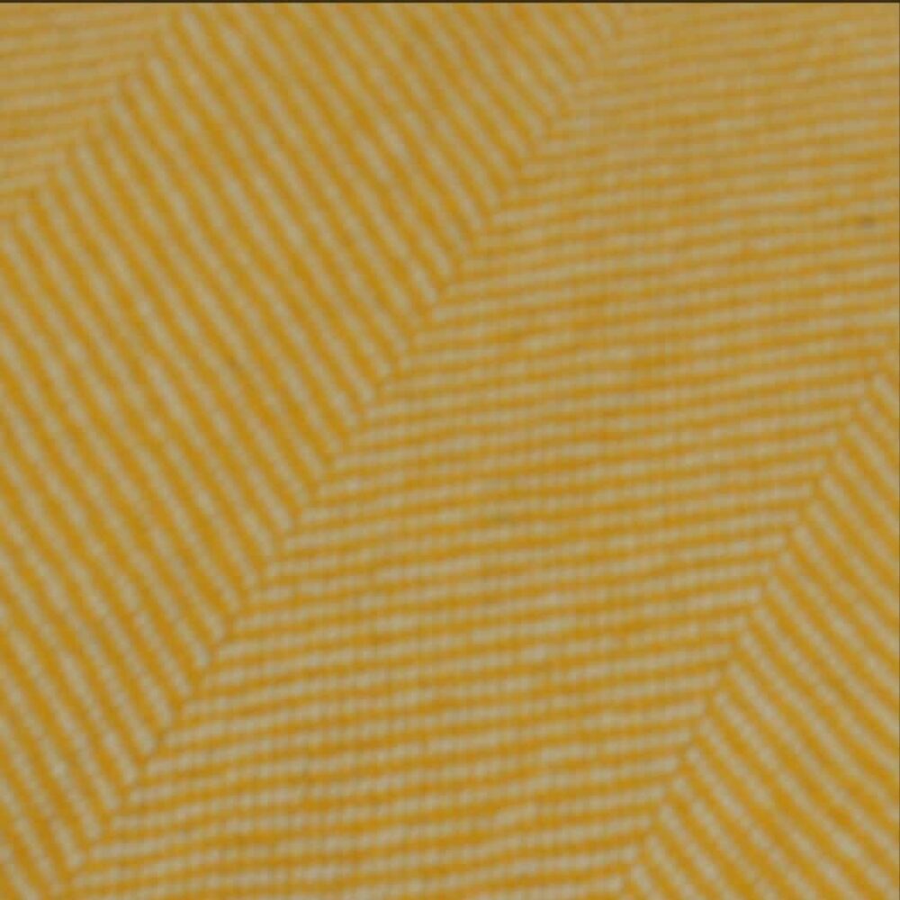 Classic Irish Wool Herringbone Throw - Yellow