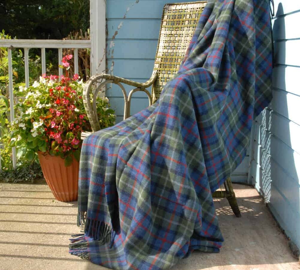 Scots-Irish Tartan Lambswool Throw