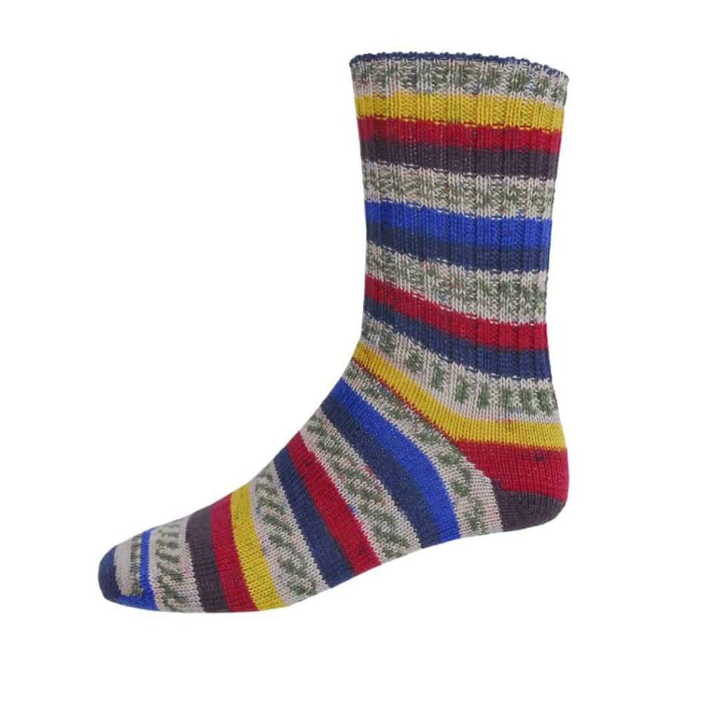 Fair Isle Socks For Men - Lagoon