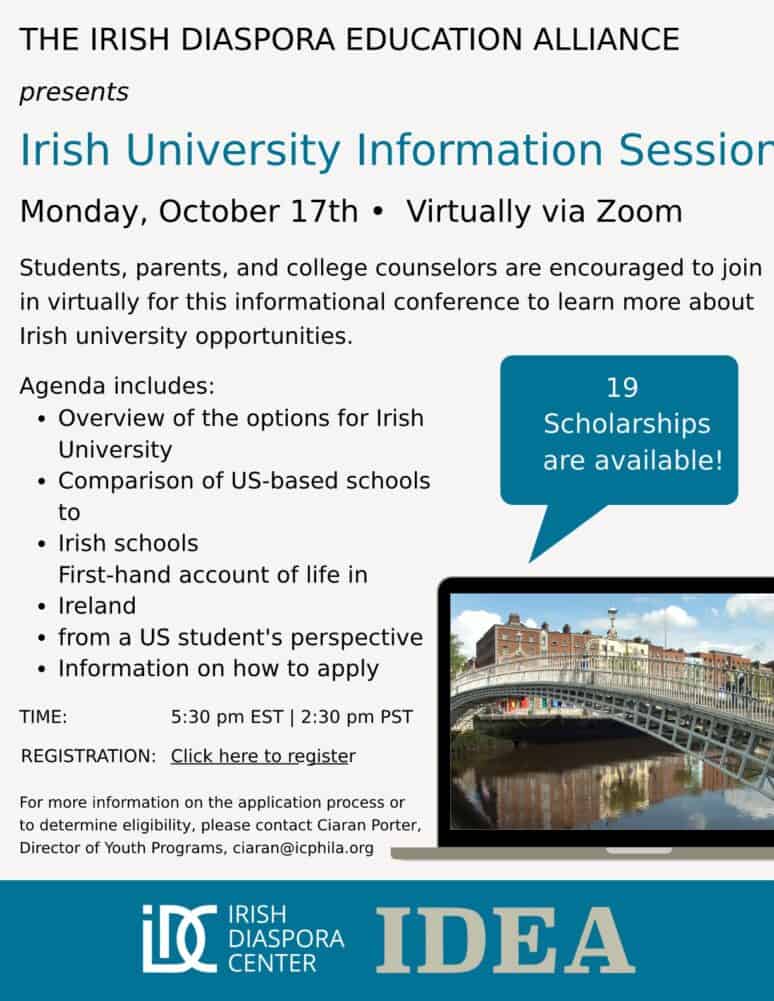 Study in Ireland opportunity.