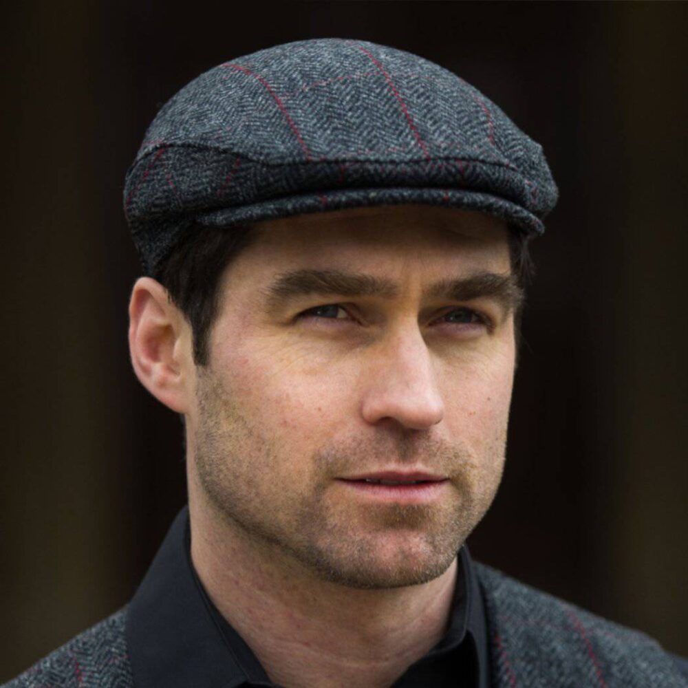 Charcoal Gray Irish Tweed Trinity Flat Cap