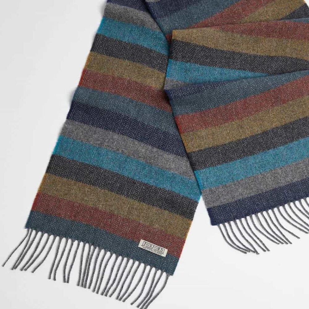 Striped Lambswool Scarf from Ireland