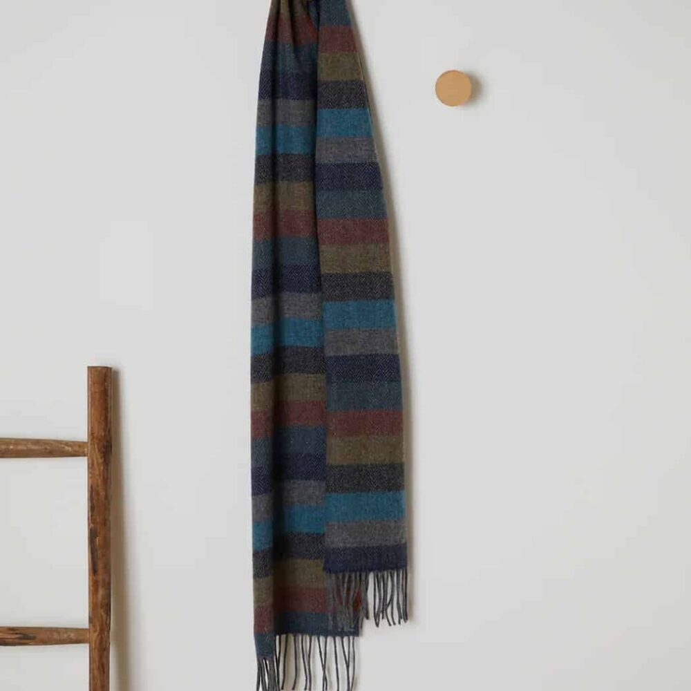 Striped Lambswool Scarf from Ireland