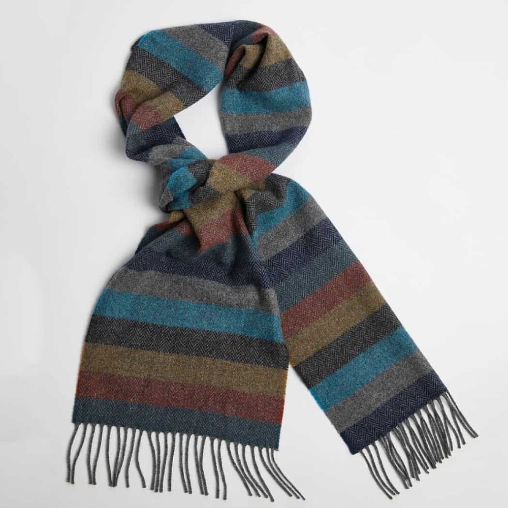 Striped Lambswool Scarf from Ireland