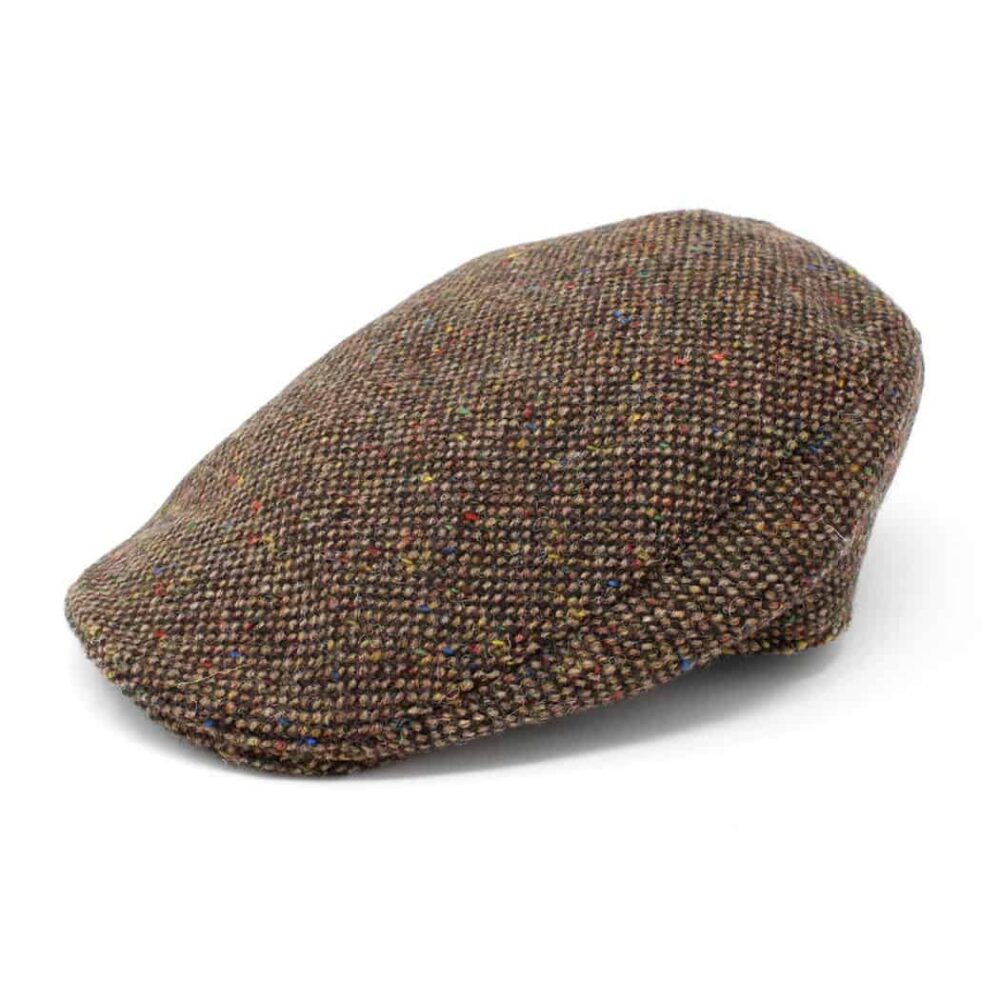 Traditional Irish Touring Cap - Brown Fleck