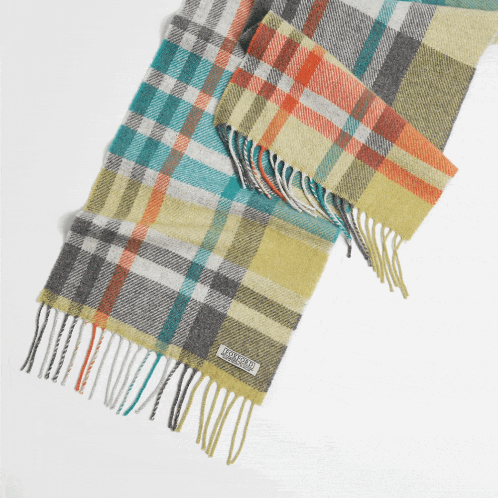 Foxford Lambswool Scarf - Multicolor Striped