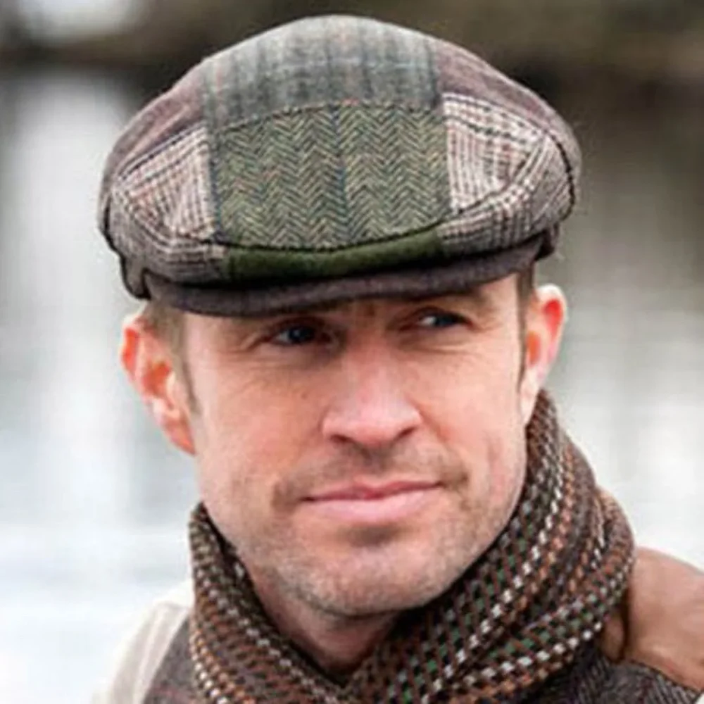 Irish Tweed Trinity Patch Cap For Men