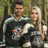 Guinness Ice Hockey Shirt - Black and Green - Image 2
