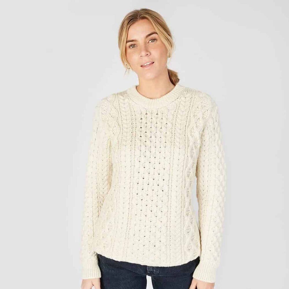 Irish Aran Sweater - Natural