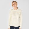 Irish Aran Sweater - Natural - Image 2