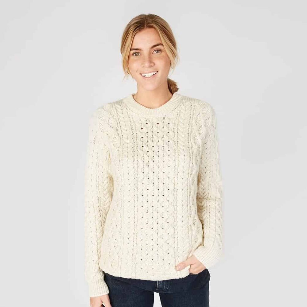 Irish Aran Sweater - Natural