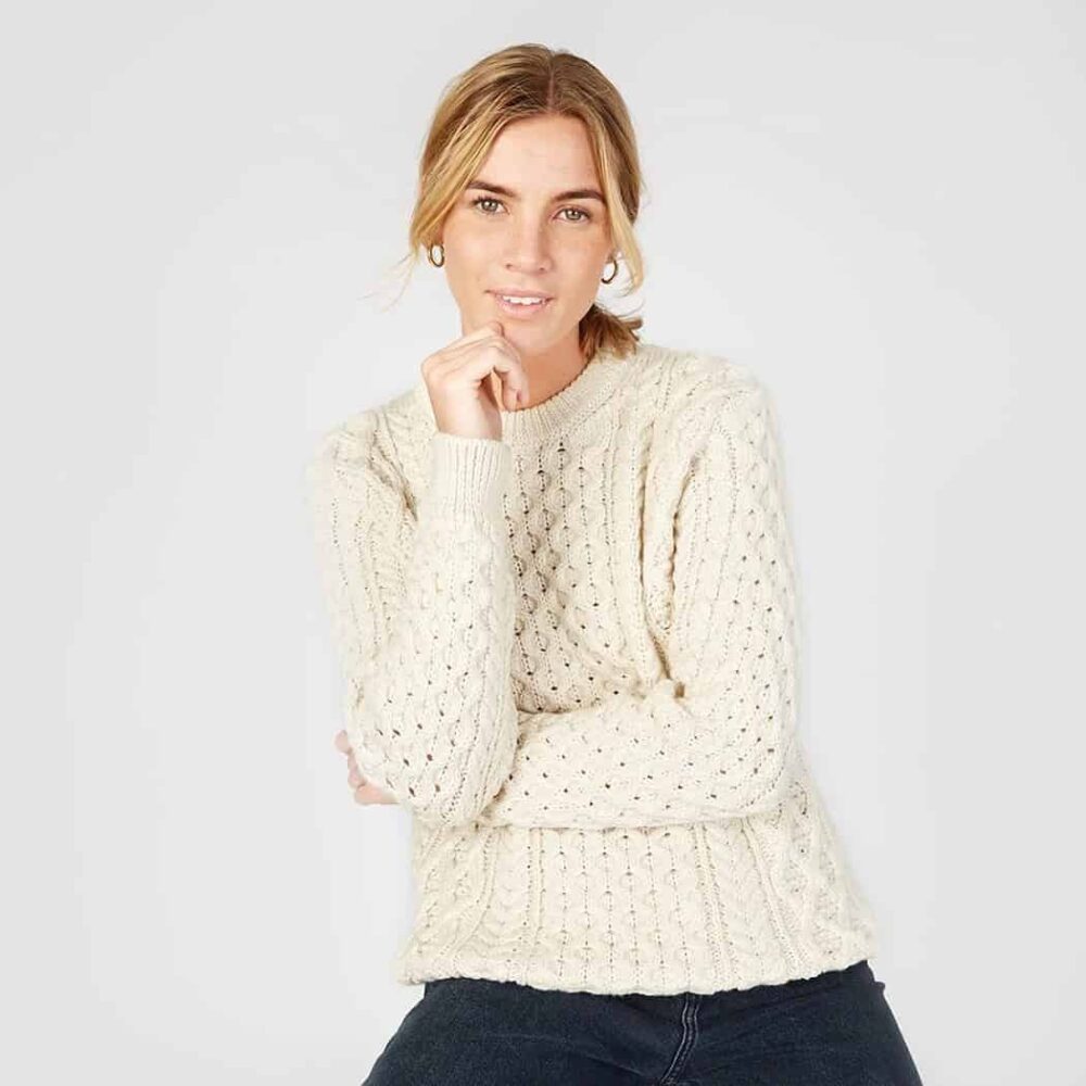 Irish Aran Sweater - Natural