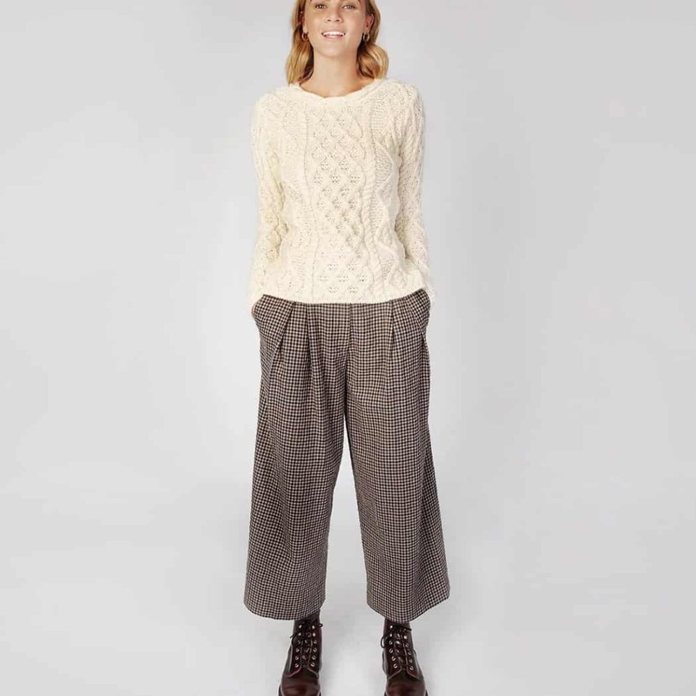 Ladies' Aran Sweater - Natural