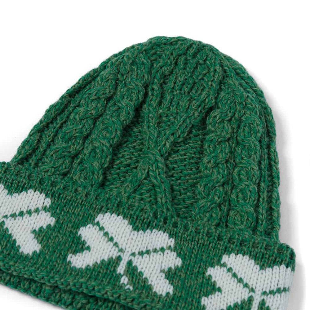 Shamrock Irish Wool Beanie - Green