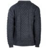 Traditional Irish Wool Sweater For Women - Gray - Image 5