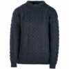 Traditional Irish Wool Sweater For Women - Gray - Image 4