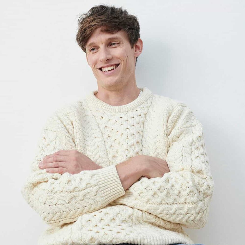 Authentic Irish Wool Sweater for him.