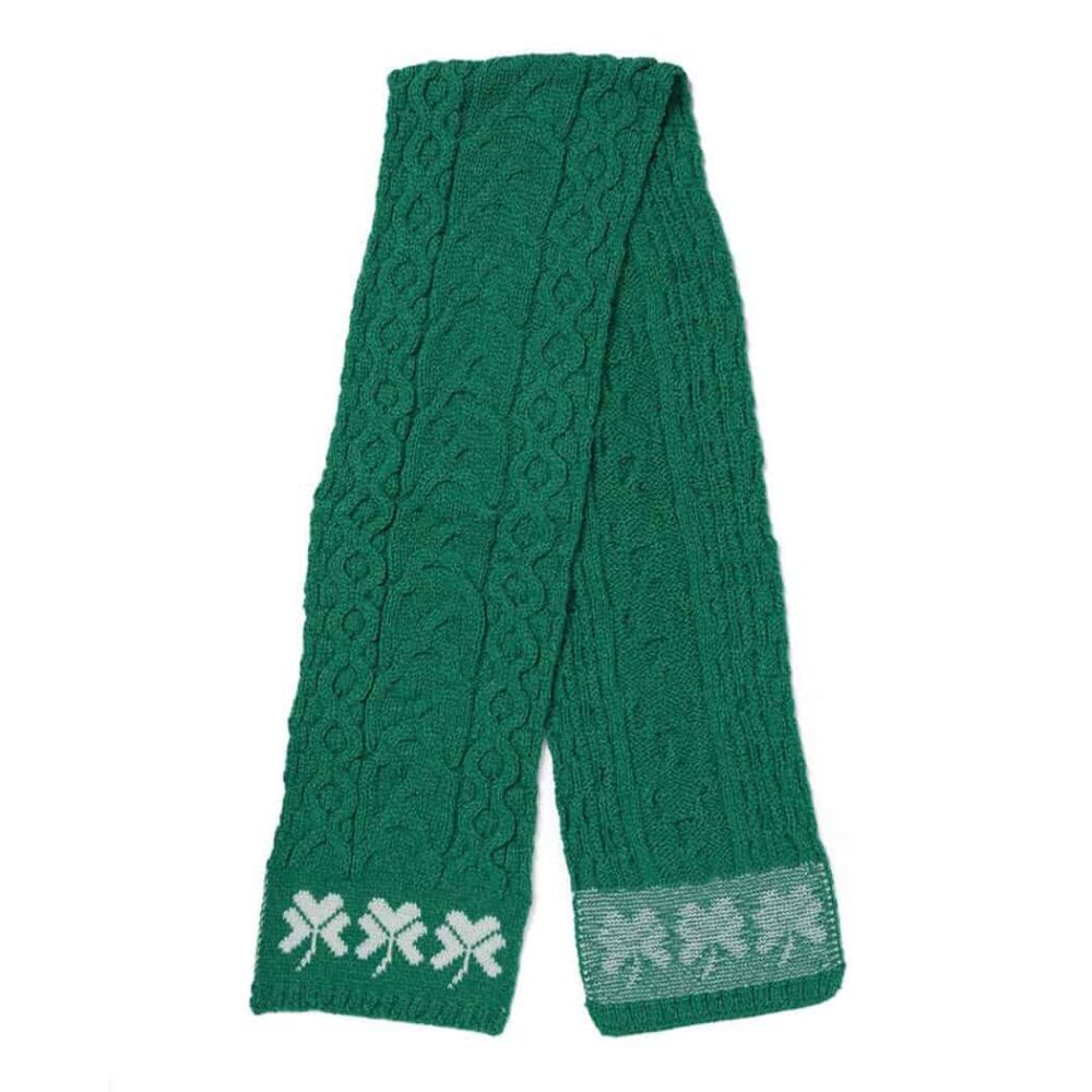 Ladies' Shamrock Wool Scarf - Green