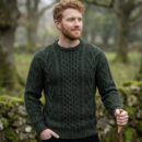 Aran Sweater Army Green