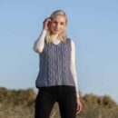 Aran V-Neck Sweater Vest