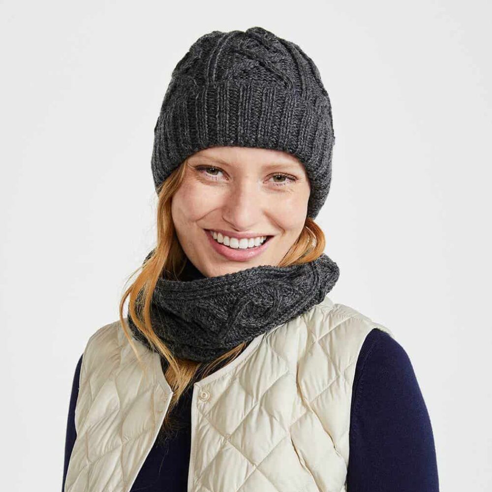 Extra Soft Merino Infinity Scarf – Gray