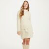 Ladies Crew Neck Soft Merino Sweater - Natural - Image 3