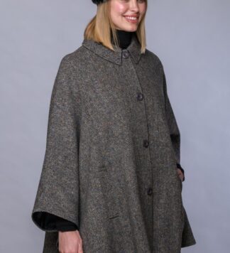 Country Cape - Gray Herringbone