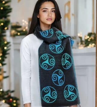 Triskele Scarf - Newgrange design.