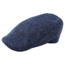 Hanna Hat - Traditional Irish Touring Cap - Blue Fleck