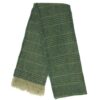 Irish Wool Herringbone Scarf - Green