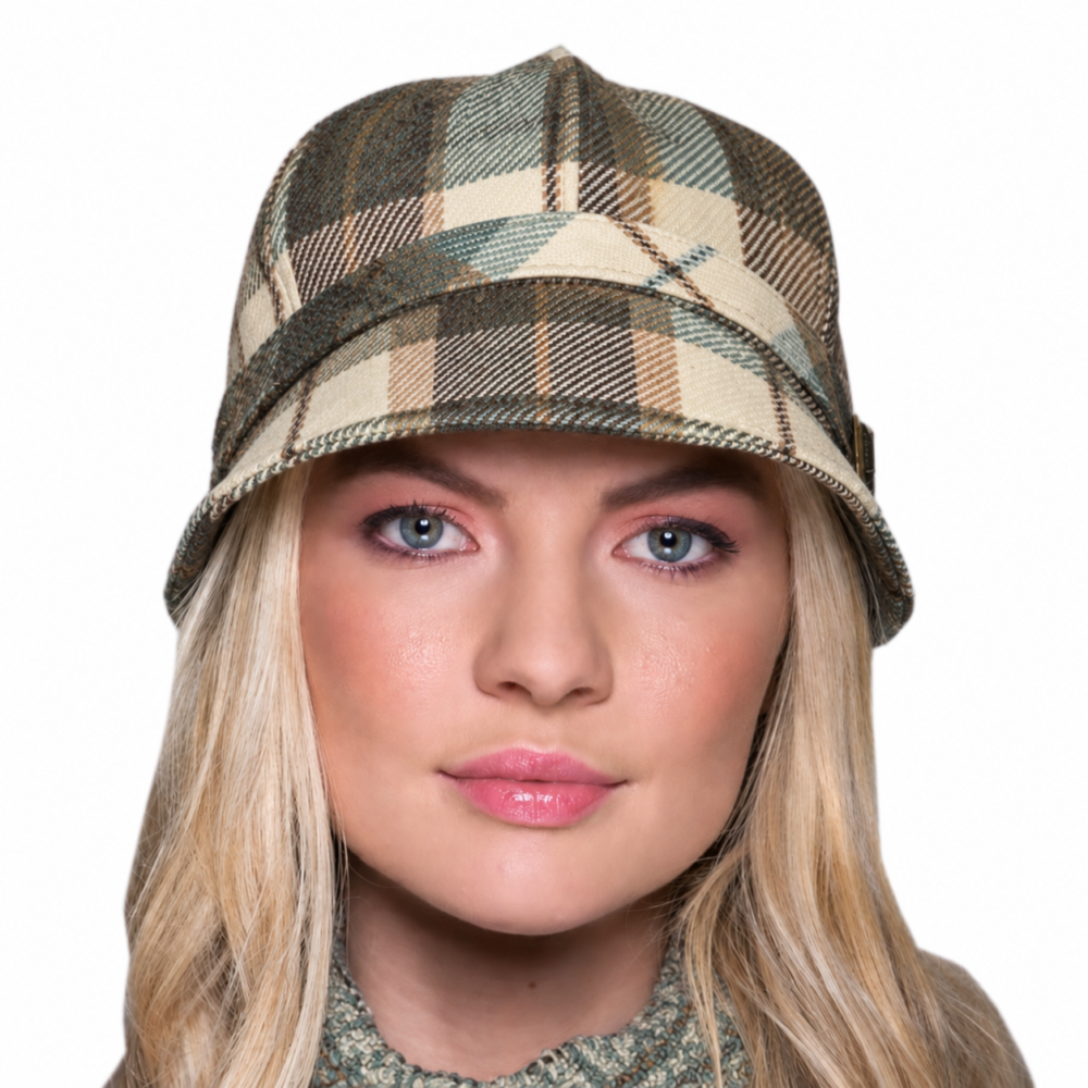 Irish Tweed Flapper For Women – Cream, Brown, Sage
