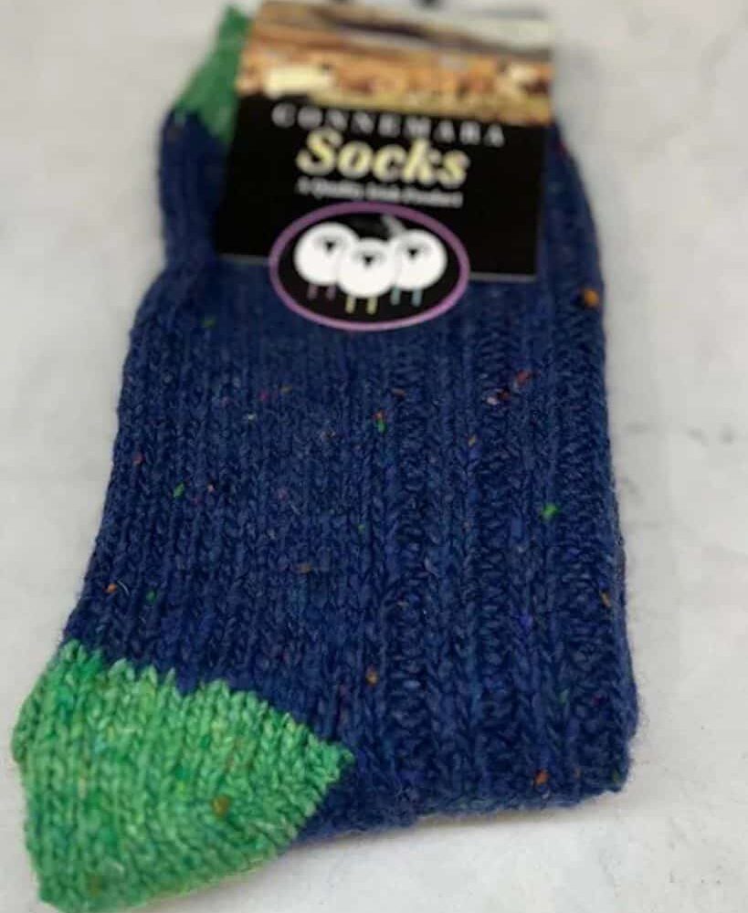 Men's Connemara Fleck Socks - Blue and Green