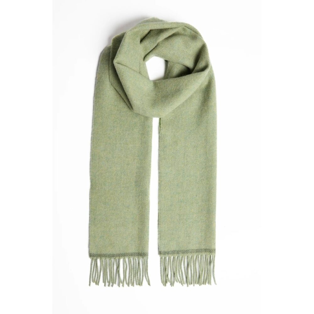 Irish Countryside Lambswool Scarf - Green