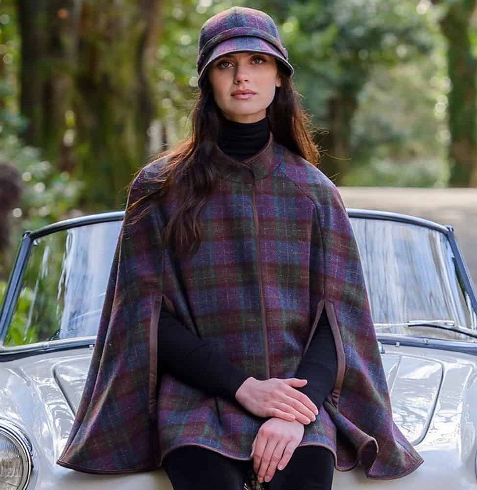 Irish Tweed Flapper For Women - Vintage Plaid
