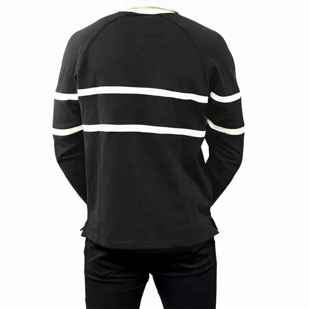 Guinness Traditional Rugby Jersey - Black and Tan