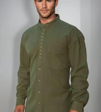 Grandfather-Shirt-Army-Green