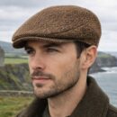 Hanna Hats Brown Flat Cap.