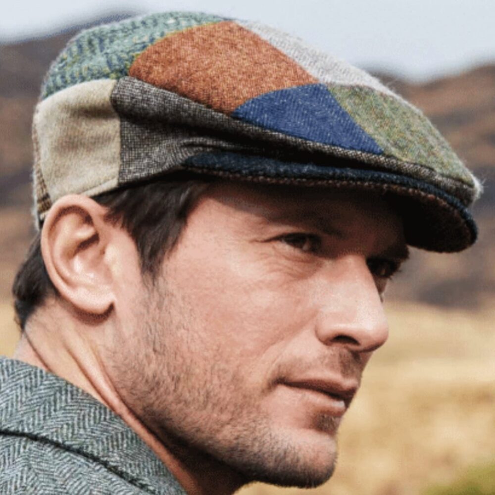 Traditional Irish Tweed Patch Cap