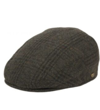 Irish Wool Ivy Flat Cap - Plaid