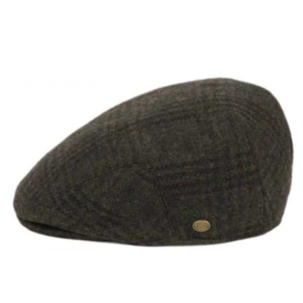 Irish Wool Ivy Flat Cap - Plaid