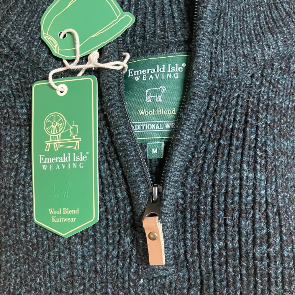Killybegs Quarter-Zip Donegal Sweater - Atlantic Marl