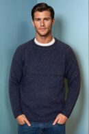 Irish Sweater. Midnight Blue.
