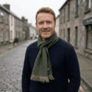 Irish green check plaid scarf.