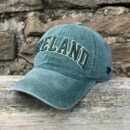 Irish baseball cap. Olive green, with shamrock.