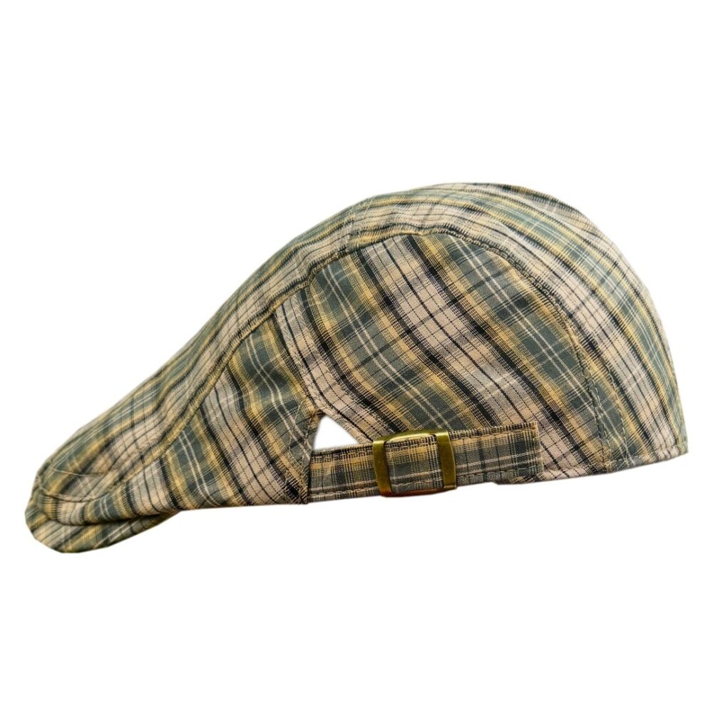 Irish Plaid Lightweight Summer Cap - Adjustable